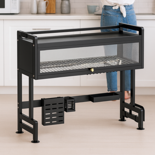 🍽️ Escurridor de Platos Doble Nivel con Tapa – Organizador de Cocina | Pago Contra Entrega RD