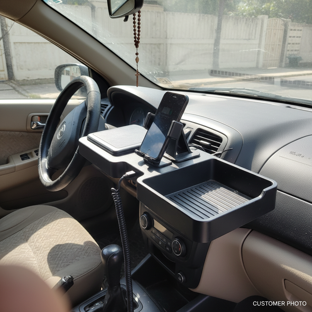 Soporte auto instalado