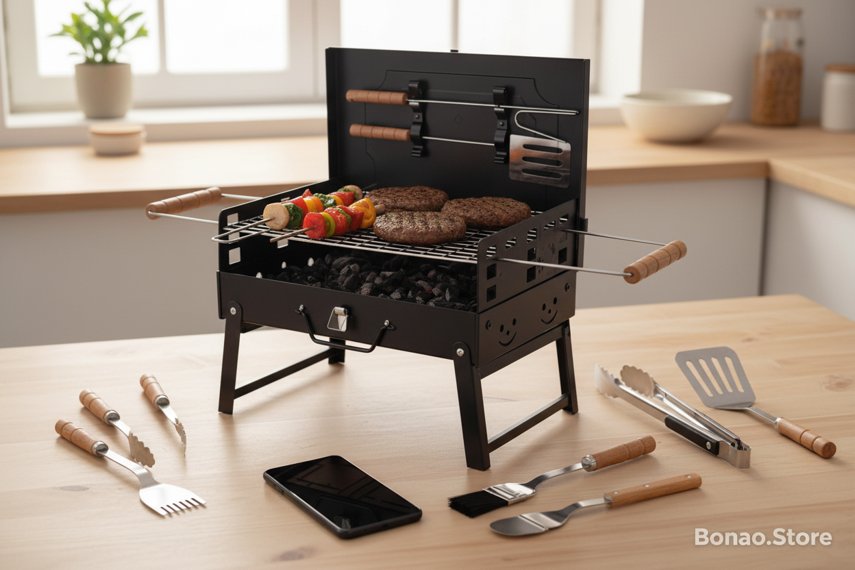 📱 BBQ Tamaño Real - Comparación | Bonao.Store