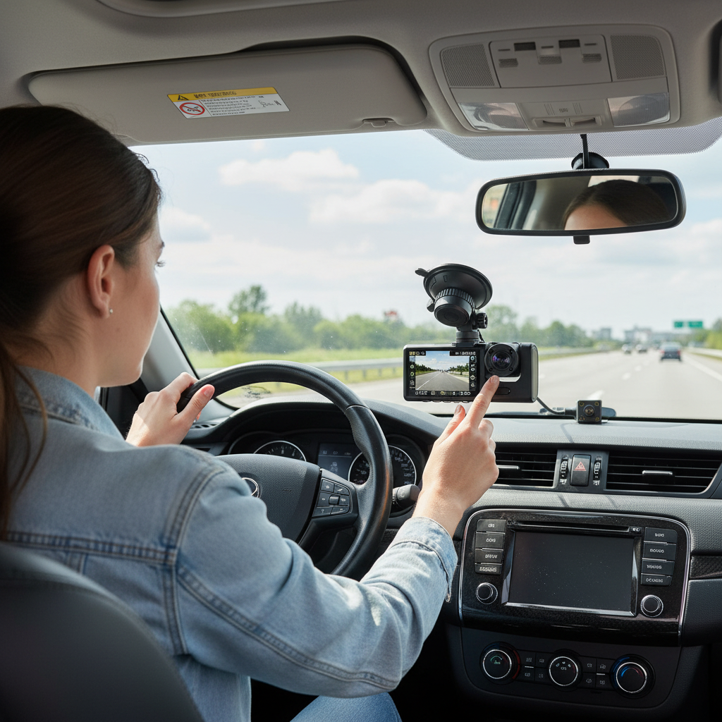 Cámara instalada en auto