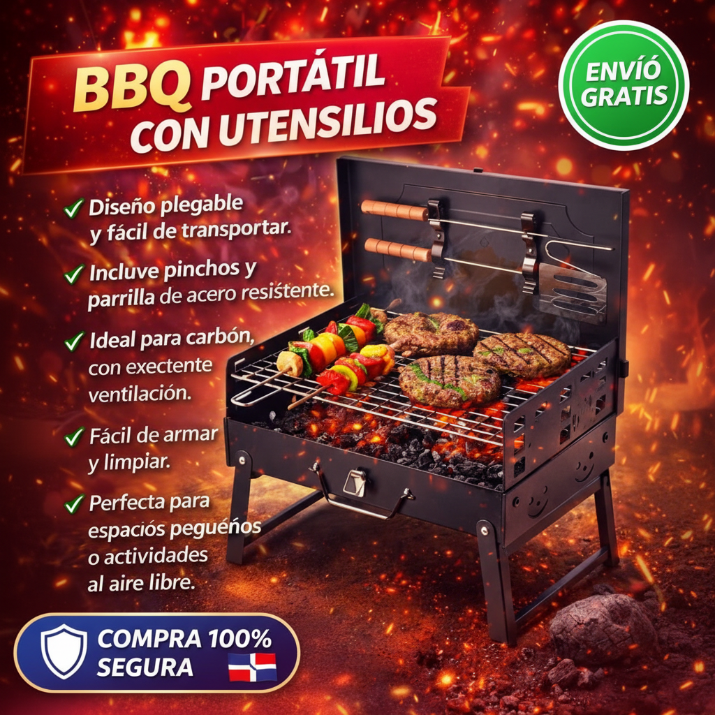 BBQ Portátil - Envío gratis - Compra 100% segura